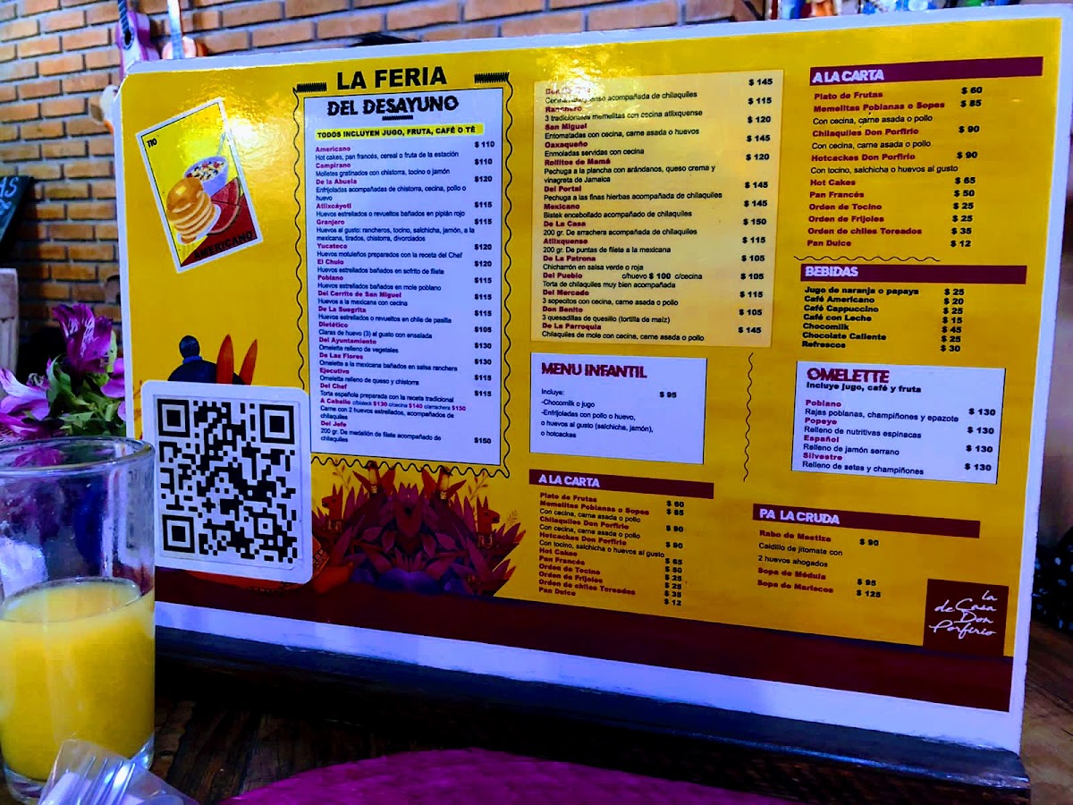 Casa de Don Porfirio Menu - Image 3