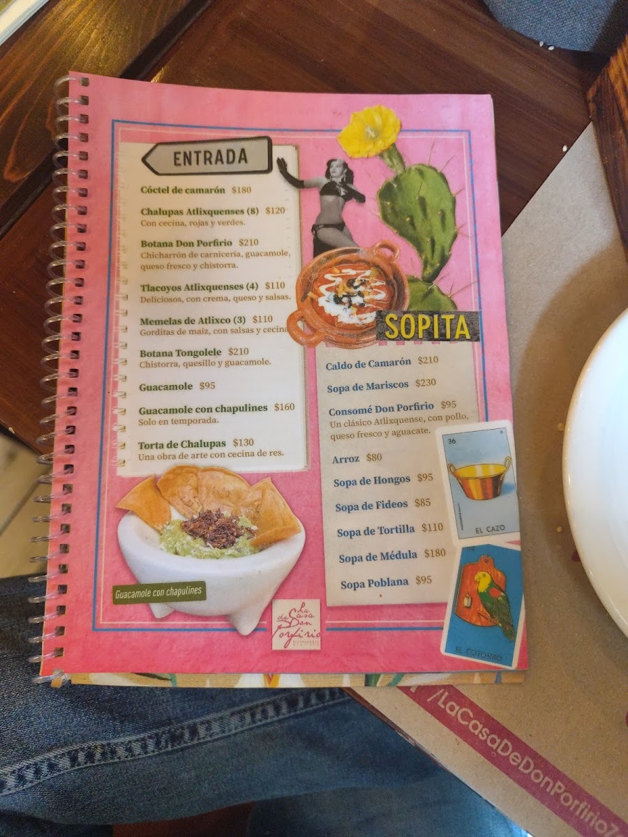 Casa de Don Porfirio Menu - Image 4