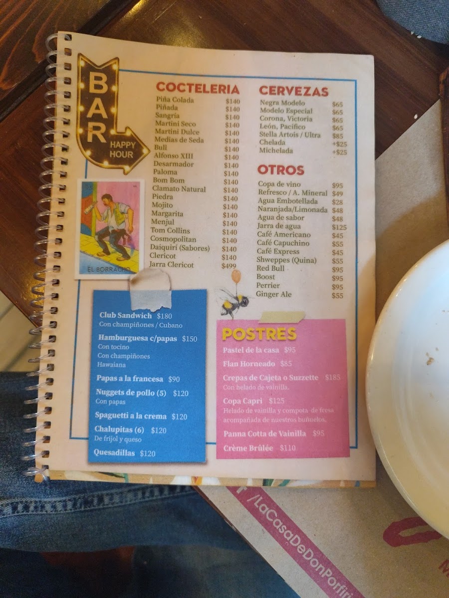 Casa de Don Porfirio Menu - Image 6